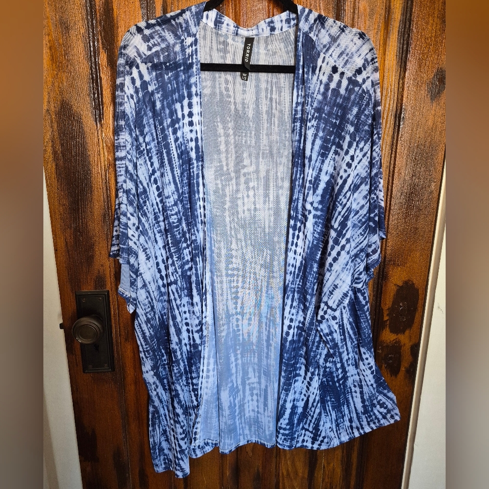 Torrid Swim Cover Up Kimono Size 1/2
